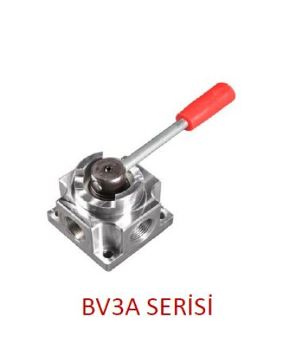 BV3A Serisi Hidrolik 3 Yollu Alüminyum Küresel Vanalar (Açık Merkez)