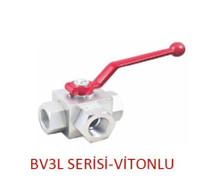 BV3L Serisi Hidrolik 3 Yollu L Tipi Küresel Vanalar - Vitonlu 